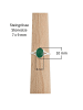mantraroma 925er Silber - Ringe mit grüner Onyx
