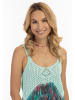 IZIA Damen Strick Top in Türkis Mehrfarbig