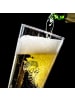 Mr. & Mrs. Panda Bierglas Pinguin Blumen mit Spruch in Transparent