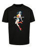 F4NT4STIC Heavy Oversize T-Shirt Wonder Woman Jump in schwarz