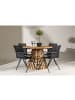 ebuy24 1 x Tisch 4 x Stühle Natur 120 x 120 cm