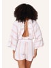 Linga Dore Linga Dore Shortama in Beige Streifen