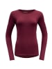 DEVOLD W BREEZE MERINO 150 SHIRT in Dunkelrot
