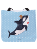 Mr. & Mrs. Panda Beuteltasche Orca Zylinder ohne Spruch in Blau Pastell