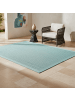 KADIMA DESIGN Teppich Outdoor Waschbar Einfarbig ORIANA Strapazierfähig OEKO-TEX in Blau