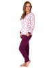 NORMANN r interlock Pyjama lang Bündchen - 69481 in rosa