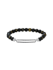 Thomas Sabo Gravur-Armband Obsidian in silber, bunt