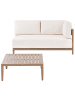 Beliani Sitzgruppe SAMPIERI in Braun/Beige