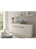 Furn.Design Sideboard weiß, Eiche Wotan 220 cm, Kommode mit 8 Fächern