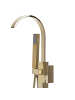 Beliani Wannenarmaturen RIBBON in Gold - (W) 15 x (H) 108 x (L) 23 cm