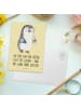 Mr. & Mrs. Panda Postkarte Pinguin Diabetes mit Spruch in Gelb Pastell