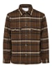 SELECTED HOMME Hemd in braun