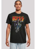 F4NT4STIC T-Shirt Kiss Rock Band Neon in schwarz