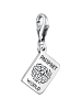 Nenalina Charm 925 Sterling Silber Wanderlust in Silber