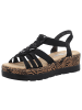 rieker Sandalen in schwarz