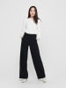 JACQUELINE de YONG Marlene Hose Schlupf Stoffhose GEGGO New Long Culotte Flare Pants in Schwarz