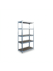 relaxdays Schwerlastregal in Silber - (B)90 x (H)180 x (T)40 cm