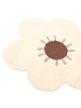 Beliani Kurzflor MANALI in Beige - (W) 140 x (L) 140 cm
