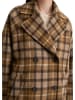 Marc O'Polo Karierter Mantel relaxed in Dark Brown