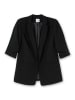 sheego Verschlussloser Longblazer in schwarz