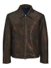 Jack & Jones Lederjacke in Chocolate Torte