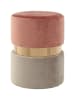 Kayoom Hocker Gipsy in dunkelrosa - rosé - taupe