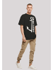 F4NT4STIC Heavy Oversize T-Shirt Sylt Anker Knut & Jan Hamburg in schwarz