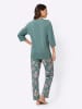 Sieh an! Schlafanzug in jade-bedruckt