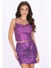faina Women Top in violet metallic