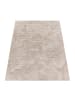 KADIMA DESIGN Hochflor Teppich waschbar Unifarben Struktur Schlafzimmer in Beige