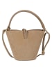 Toscanto Leder Handtasche Toscanto Tasche taupe, beige ca. 23cm