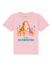 wat? Apparel T-Shirt Giraffe Große Schwester in Rosa