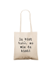 Mr. & Mrs. Panda Tote Bag Spruch Schulanfang Einzigartig mit Spruch in Creme