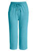 Sieh an! Capri-Freizeithose in türkis