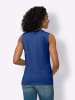 Sieh an! Shirttop in royalblau-weiß