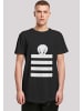F4NT4STIC T-Shirt Looney Tunes Tweety Pie Striped Faux in schwarz