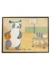 Mr. & Mrs. Panda Schreibtischunterlage Panda Basketball Design o... in Weiß