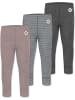 Normani Outdoor Sports 3er Pack Baby Merino Hose Unterhose „Tutira“ in Anthrazit/Grau/Rosa
