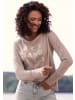 ELBSAND Longsleeve in taupe meliert