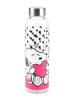 Snoopy The Peanuts Snoopy Trinkflasche Glas Flasche Wasserflasche 500 ml in Mehrfarbig
