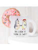 Mr. & Mrs. Panda Teetasse Pinguin Heirat mit Spruch in Transparent