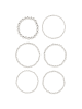 NAEMI Women Bracelet Set in Silver