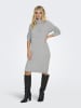 JDY Strickkleid in Light Grey Melange