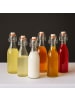 relaxdays 6x Flasche in Transparent - 500 ml