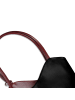 Toscanto Toscanto Schultertasche, Rucksack Leder schwarz, rot ca. 28cm