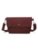 Zwei Mademoiselle.M Messenger 33 cm Laptopfach rubin