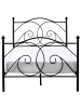 Beliani Doppelbett DINARD in Schwarz - (W) 127 x (H) 118 x (L) 208 cm