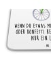 Mr. & Mrs. Panda Bierdeckel Einhorn Radfahrer mit Spruch in Weiß