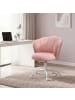 SONGMICS Bürostuhl Laela in Rosa - (B)64 x (H)(79-89) x (T)64 cm