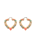 IZIA Women Earrings in Rose Gold Multicolor
